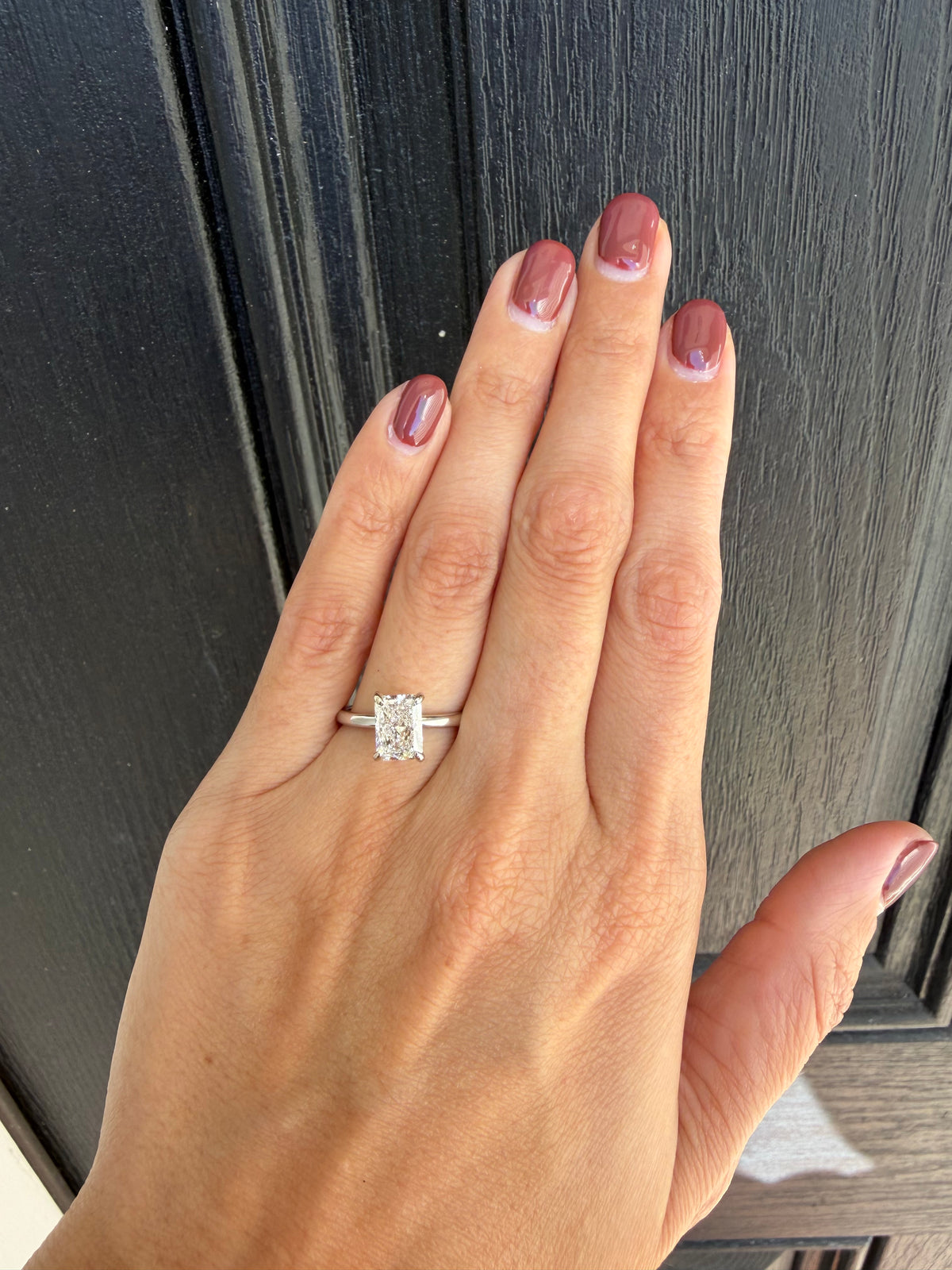 The Elara | 1.93 CT Radiant Lab-Grown Diamond Ring in 10K White Gold