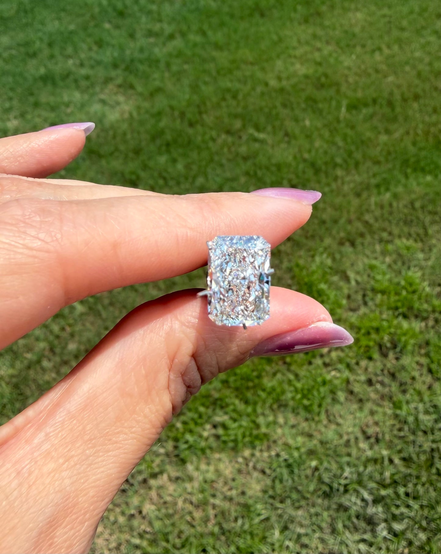 4.10 Carat Elongated Radiant Lab Grown Diamond | G VS1 | IGI Certified