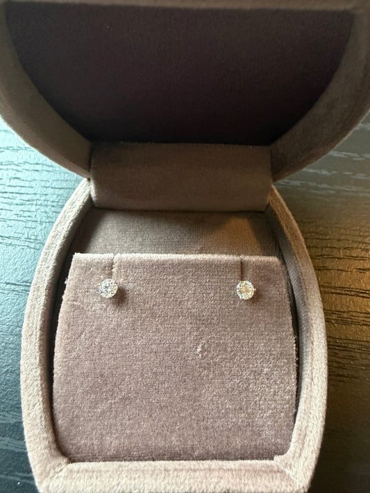 1/2 CTW Lab-Grown Diamond Stud Earrings (14K Yellow Gold)