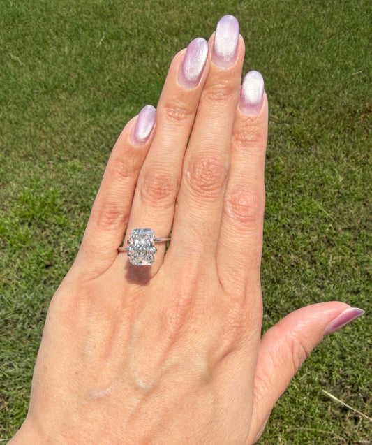 5.04 Carat Elongated Radiant Lab Grown Diamond | G VS1 | IGI Certified