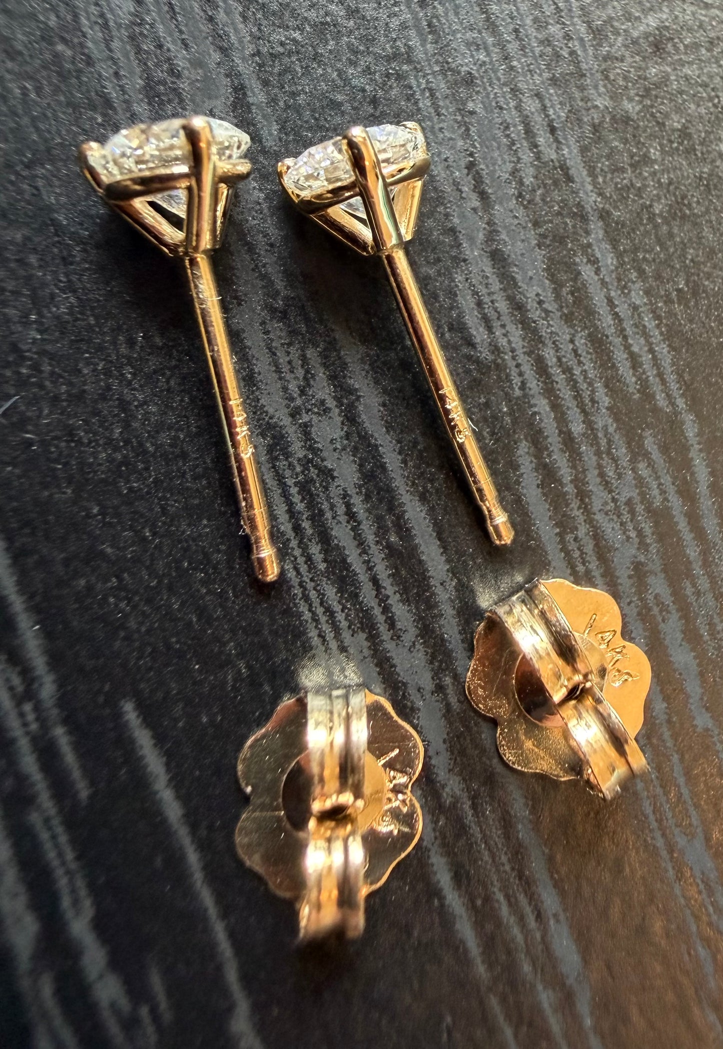 1/2 CTW Lab-Grown Diamond Stud Earrings (14K Yellow Gold)