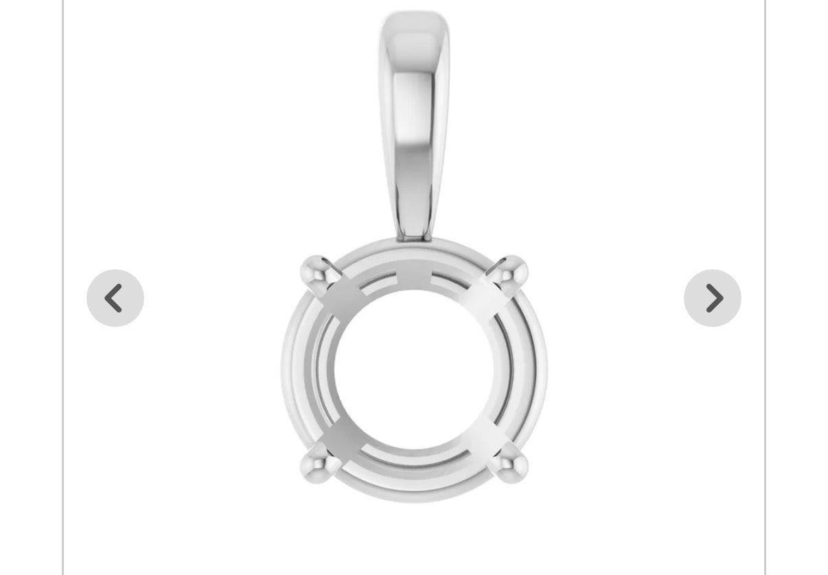 50% Deposit – Custom Blue Diamond Pendant Set (10k Yellow & White Gold, Chains Included)