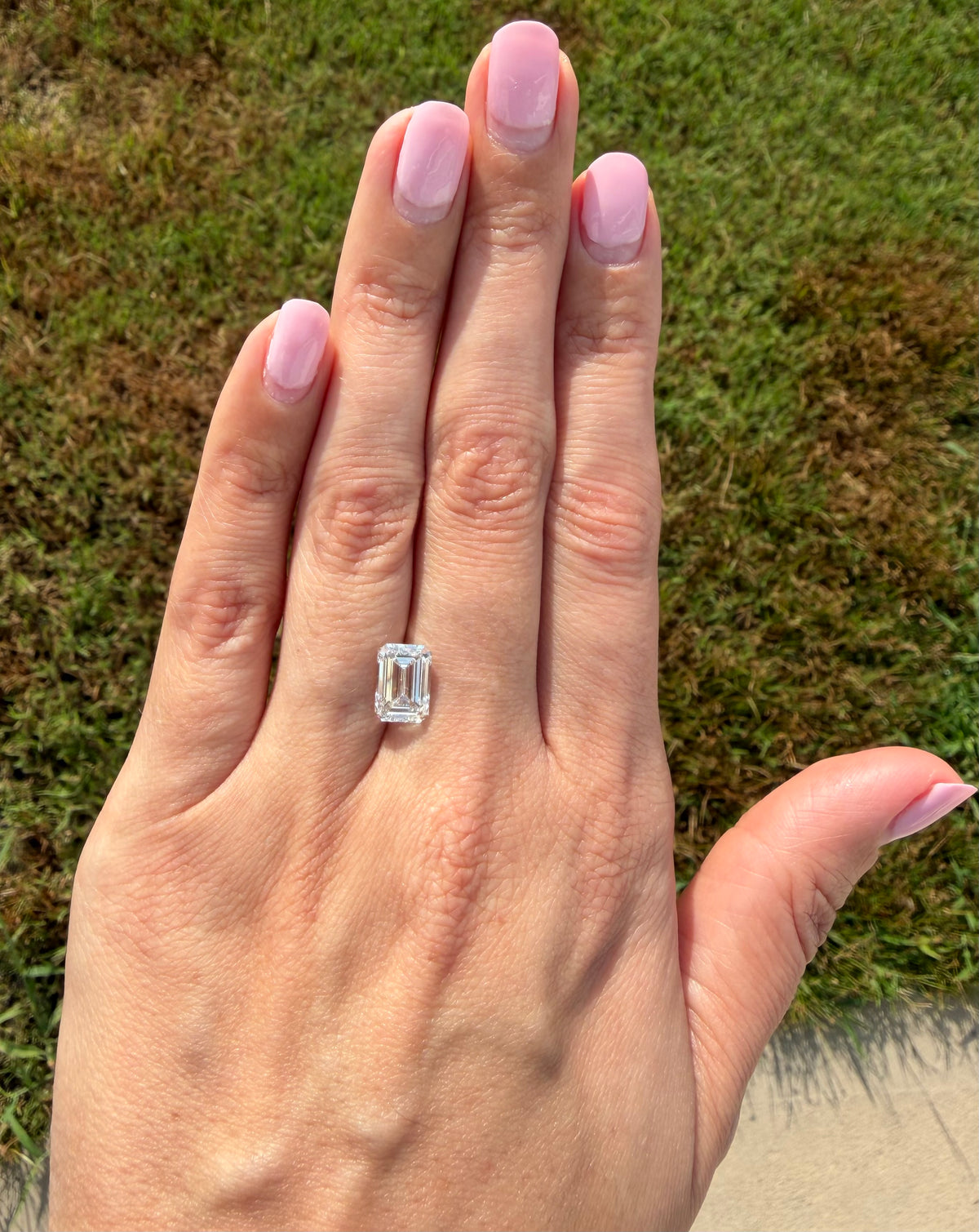 3.06 Carat Emerald Cut Lab Grown Diamond | G VS1 | IGI Certified