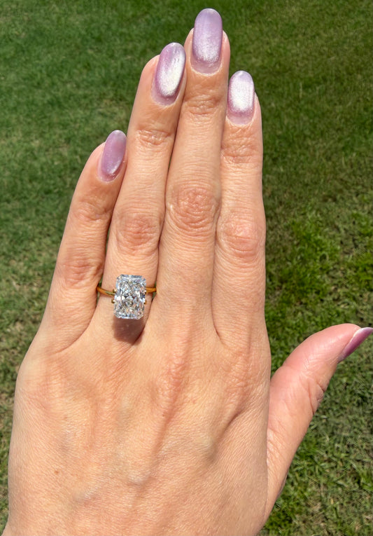 5.04 Carat Elongated Radiant Lab Grown Diamond | G VS1 | IGI Certified