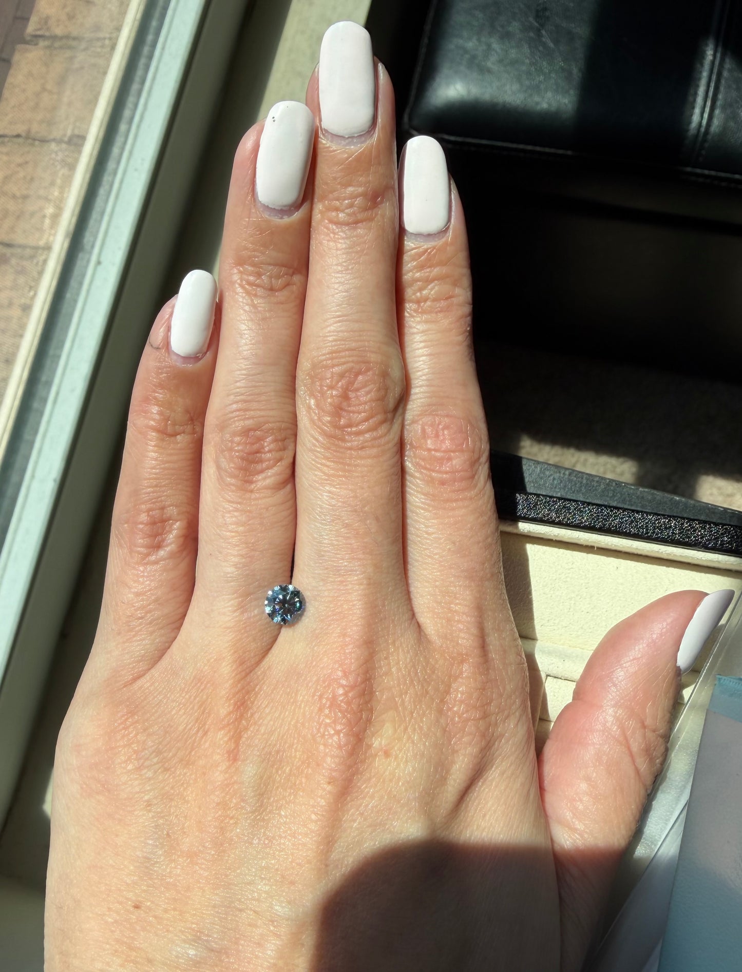 50% Deposit – Custom Blue Diamond Pendant Set (10k Yellow & White Gold, Chains Included)